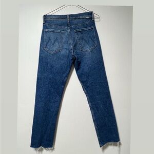 MOTHER Dark Blue Straight Leg Jeans